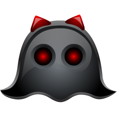 Black ghost icon