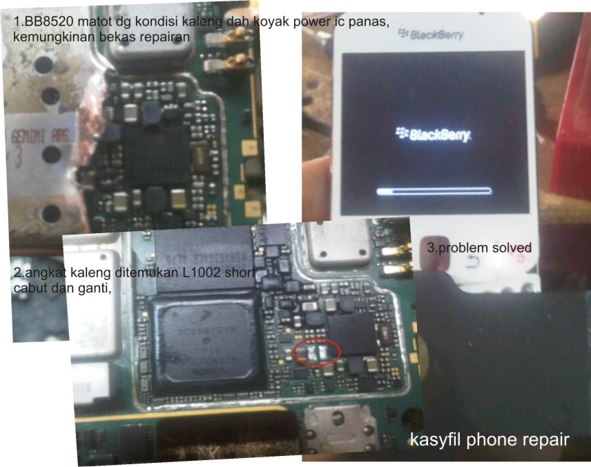 Blackberry Gemini 8520 matot power panas KOMUNICACELL