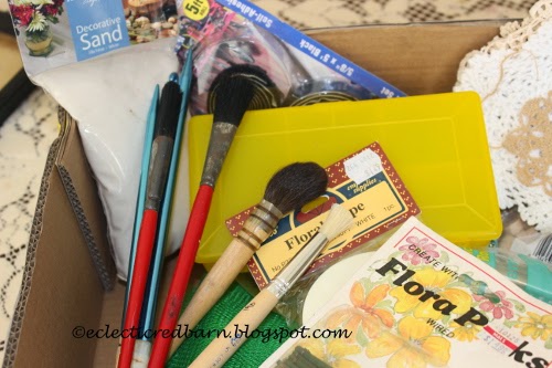 Eclectic Red Barn: Dollar box contents -paint brushes