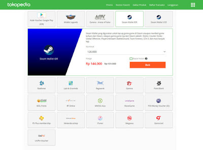 Mengisi Steam Wallet tanpa Kartu Kredit  Tutorial Membeli Voucher Steam Wallet di Tokopedia Murah