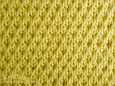 The Long-Slip Textured is no common stitch. This pattern creates a thick but very soft fabric.