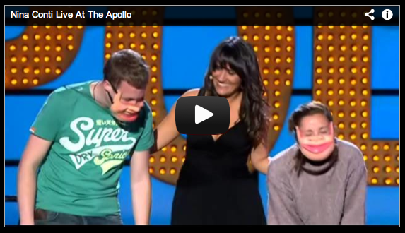 ventriloquist Nina Conti uses humans as dummies, amusing and humorous