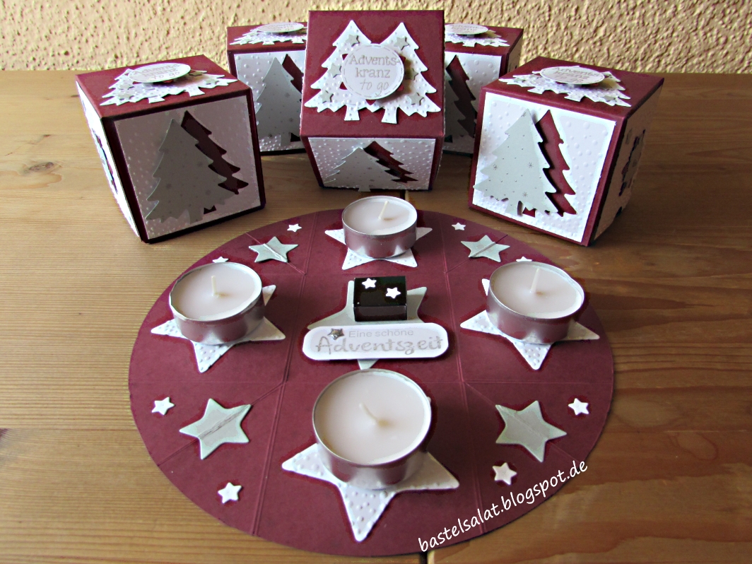 Adventskranz to Go bastelsalat