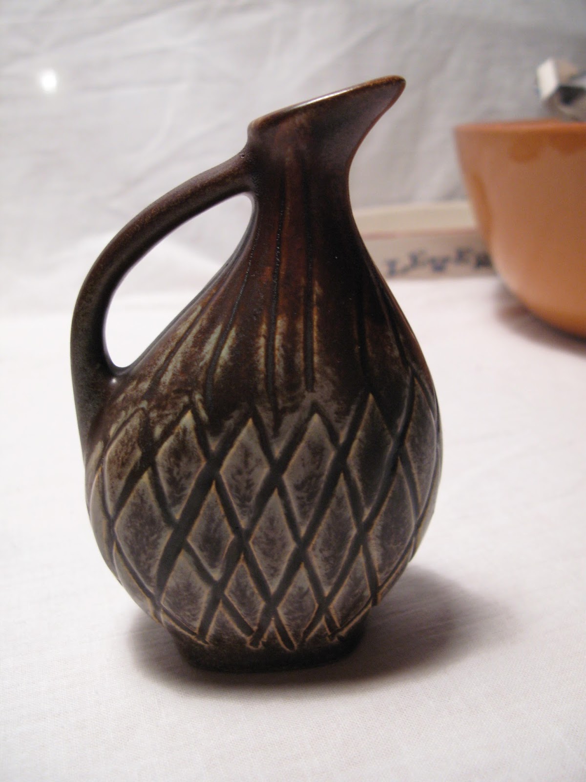 Rige kedel Fortryd Arvegods, samlerobjekter og genbrugsfund: Keramik: Vase fra Johgus Bornholm