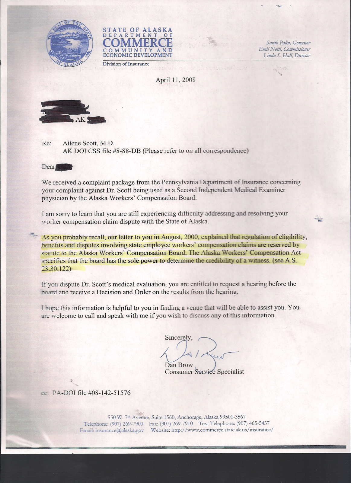 alaskas workers compensation system murder made legal compensation letters