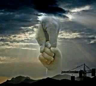 God Holding His Hand Out