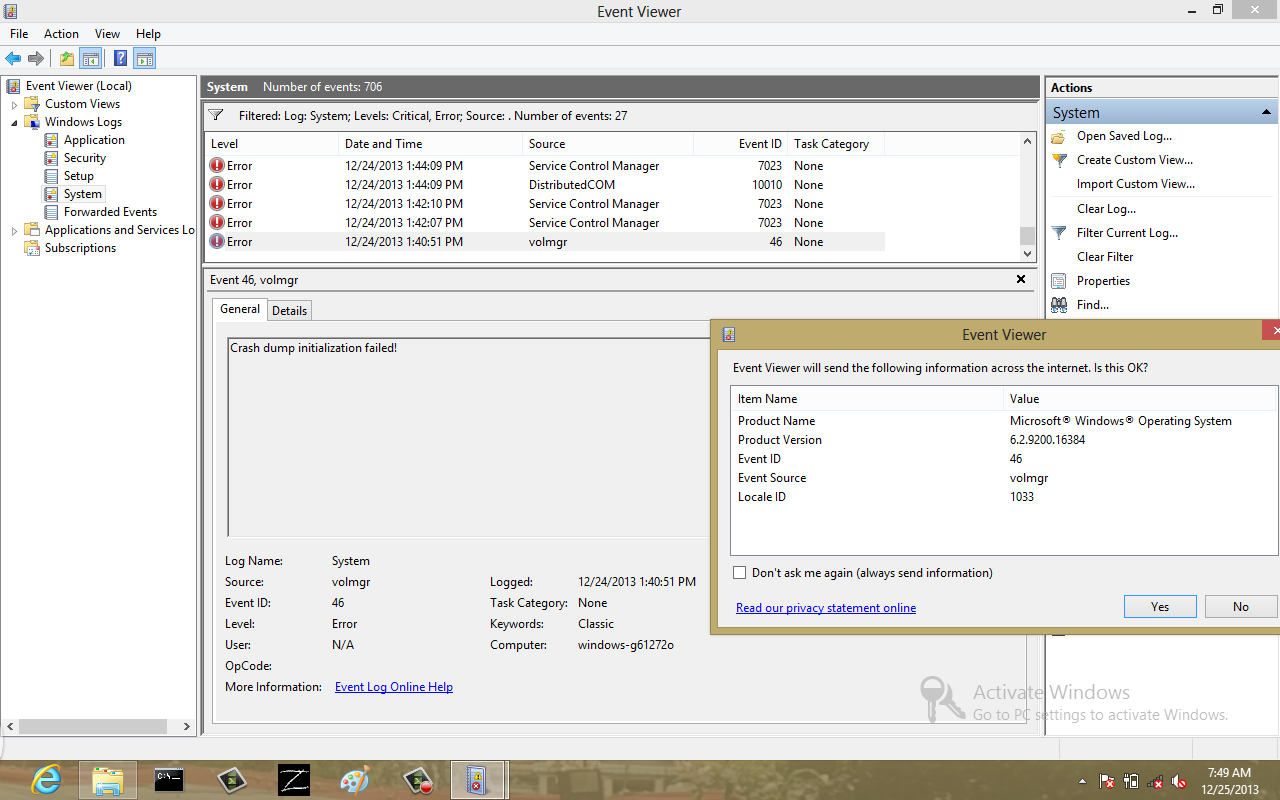 Troubleshooting Windows Errors And Solutions Event Source 46 Volmgr Windows 8
