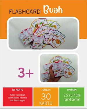 Flash Card Buah Buahan Flash Card Buah Buahan