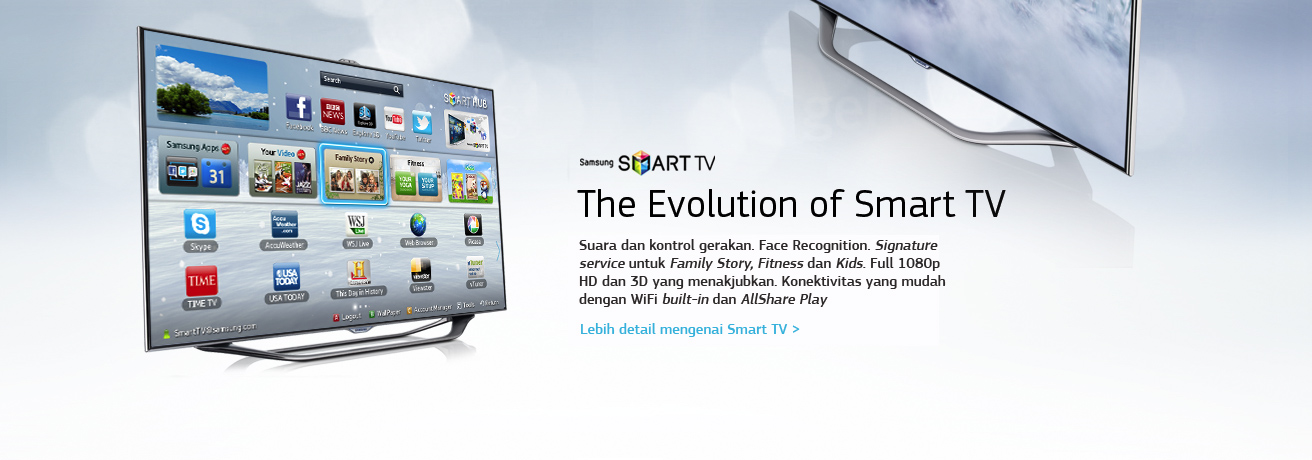 ... tahun 2012, Samsung meluncurkan inovasi Smart TV dengan tiga pilar