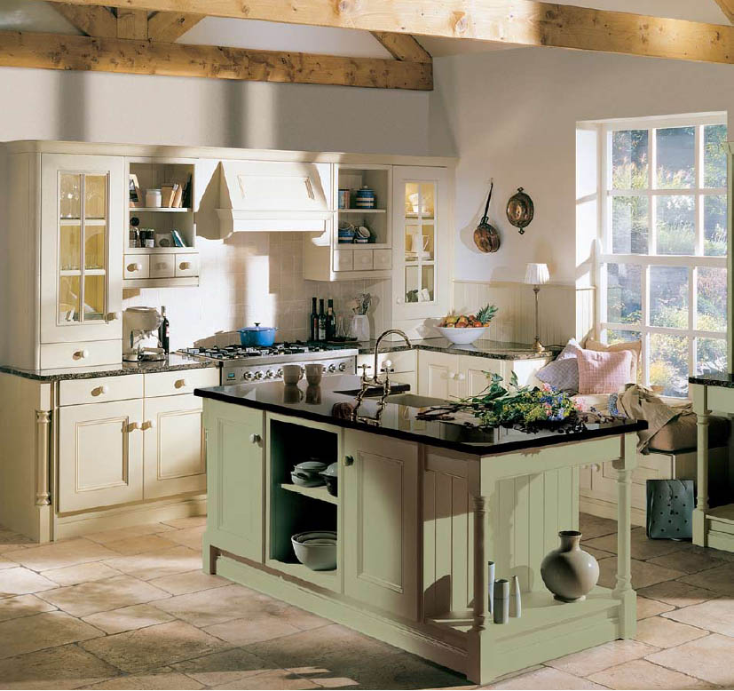 Home Interior Design  Decor Country  Style Kitchens 