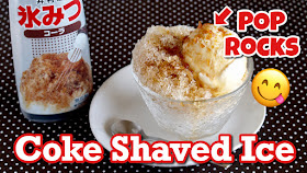 Coke Shaved Ice with Pop Rocks