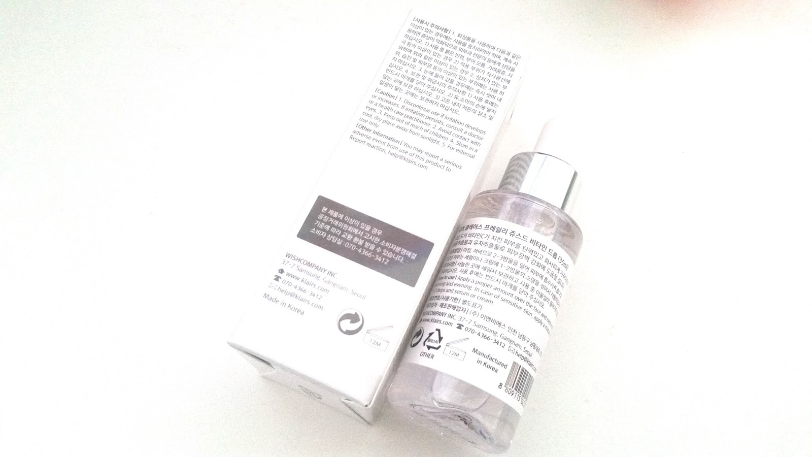 Klairs Freshly Juiced Vitamin Drop First Impressions and Mini Review