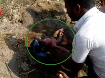 baby girl buried alive by her father in india