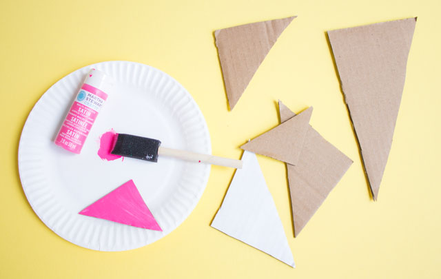Cardboard crafts - turn a box into wall art!