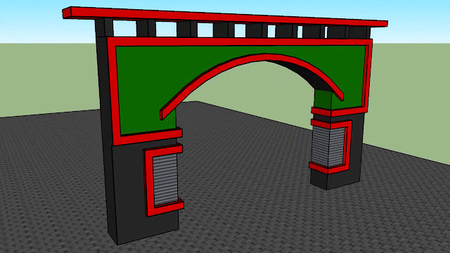 Model Gapura Minimalis Dari Besi Desain Rumah