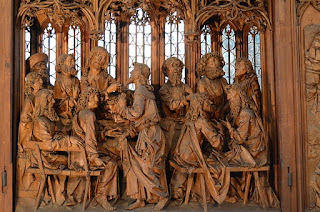 Wood Carving of Last Supper - Rothenburg ob der Tauber 2011 St Jakob 002.JPG Wikipedia