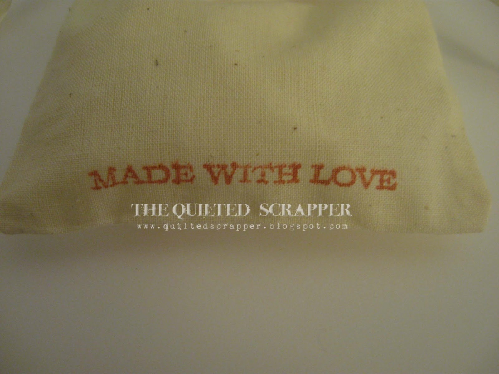 My Creations Muslin Drawstring Bags and Stamping