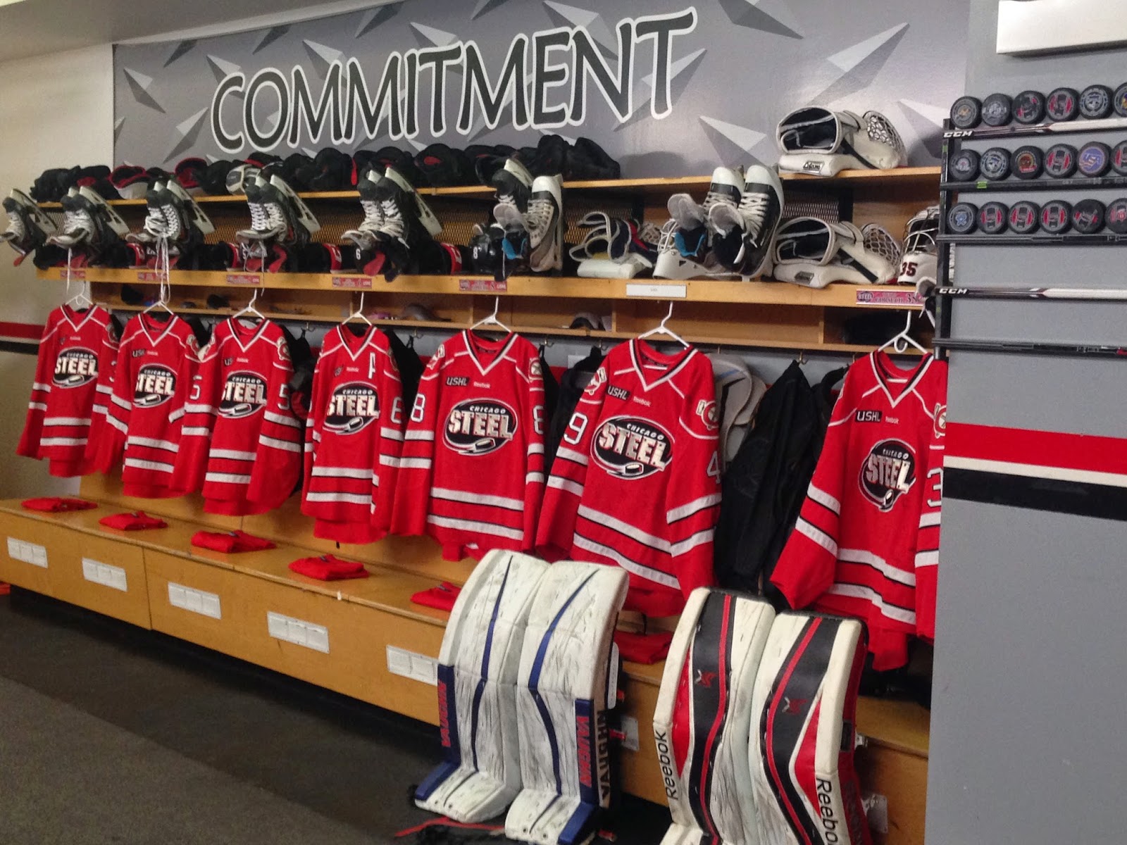 Chicago Steel Hockey Scenes from the Steel Game