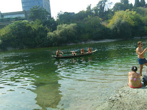 River boating on the Moraca river in Podgorica.