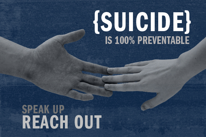Suicide prevention day: Suicide is 100% preventable. Reach out