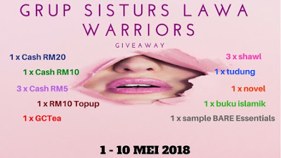 http://www.suriaamanda.com/2018/05/grup-sisturs-lawa-warrior-giveaway.html