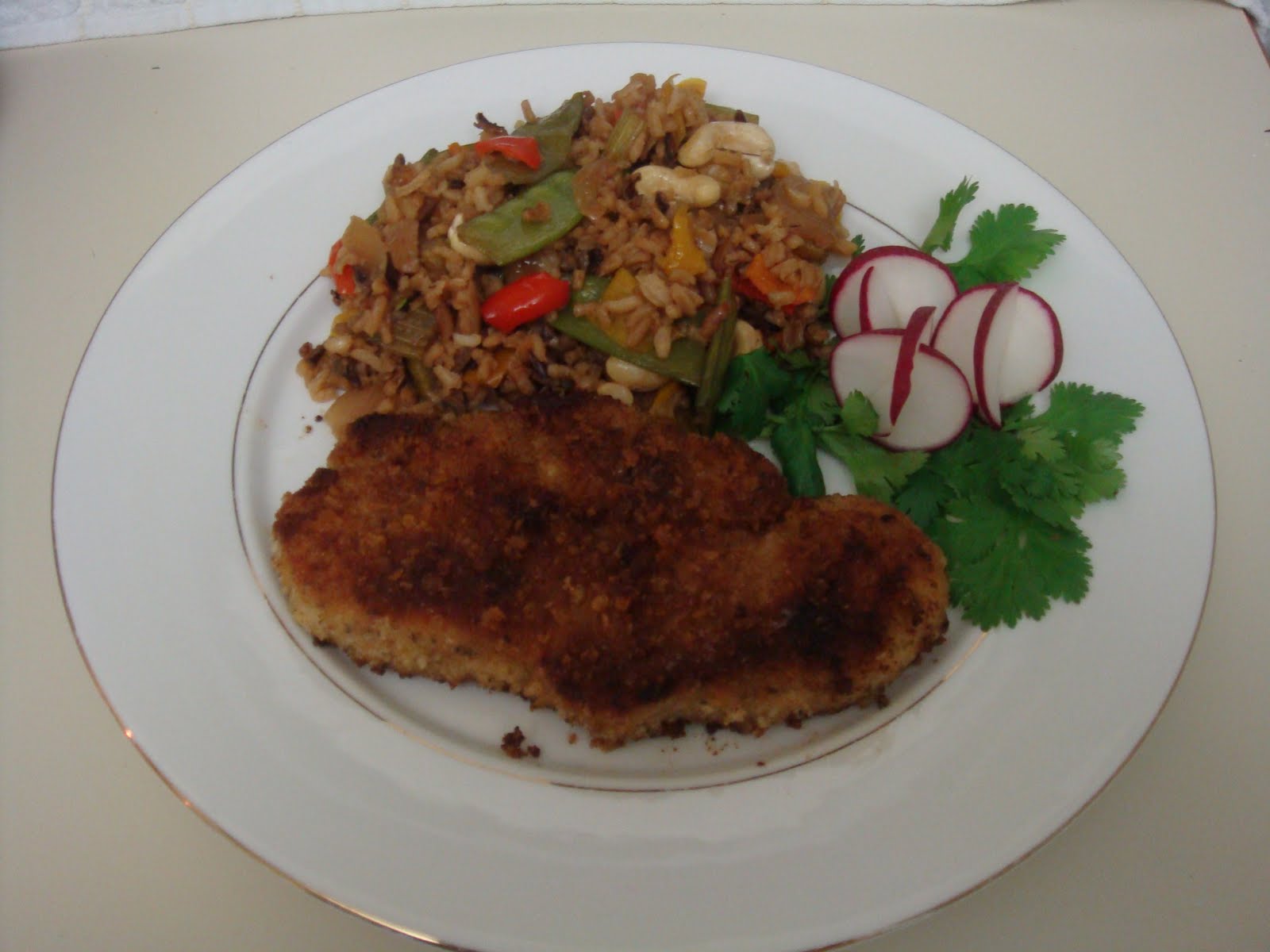 Creative Cooking Breaded Pork Tenderloin Medallions with Homemade