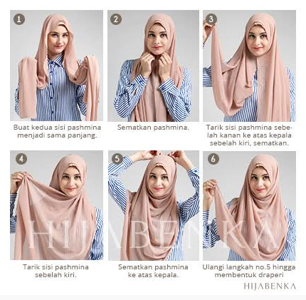 Tata Cara Memakai Hijab Modern Terbaru Style Terkini