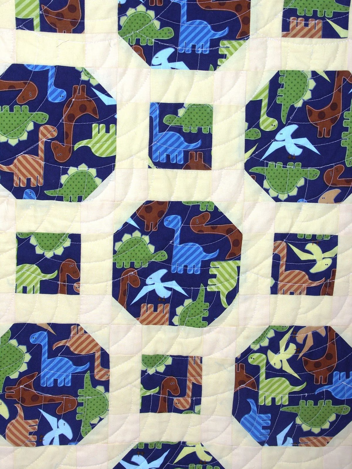 Quilts SB: Q93 - Dino in the Window - Quilt