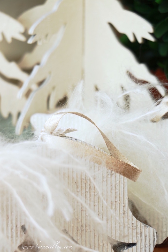 gold-ribbon-ornament-hanger-white-mohair-polar-bear-diy-christmas