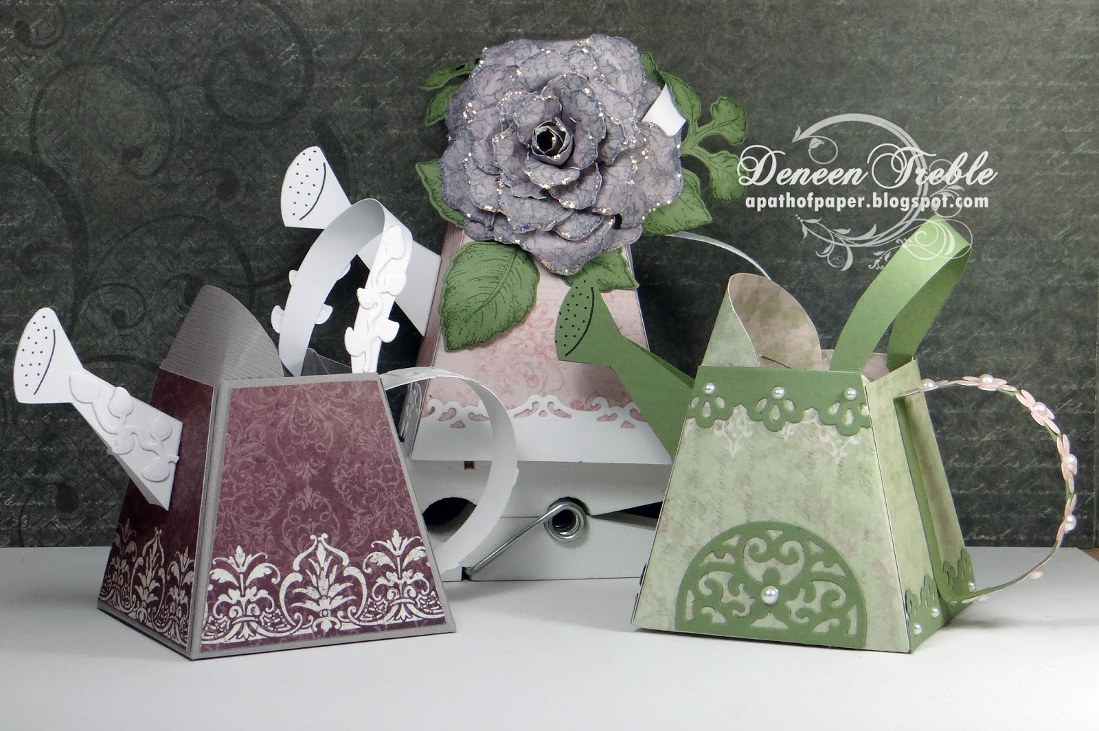 A Path of Paper: Heartfelt Creations Watering Cans