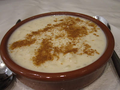 Bilbao Restaurant and Gastrobar, milk rice pudding