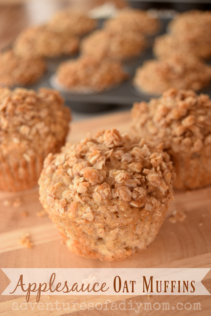 Healthy Applesauce Oat Breakfast Muffins Recipe