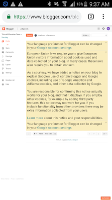 blogger di hp android