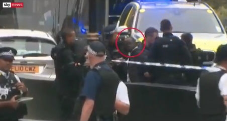 Investigan atropello en Parlamento británico como acto terrorista El hombre, en el momento de ser detenido en Londres. Sky News