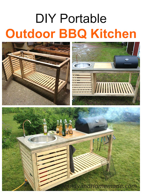 DIY Portable Outdoor BBQ Kitchen