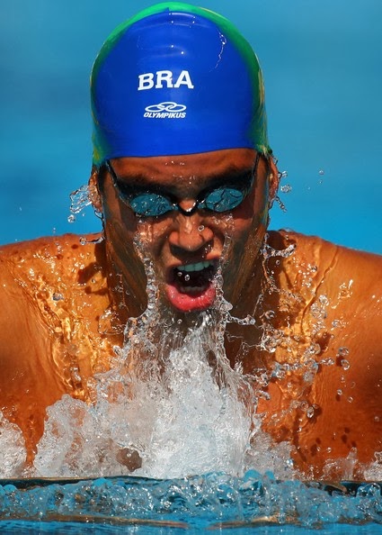Male Athletes World Swimming Brazilian Swimmer Henrique Barbosa In