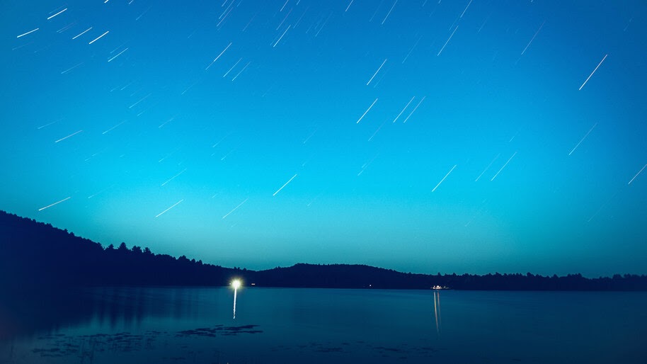 Night, Sky, Lake, Scenery, 8K, #4.1932