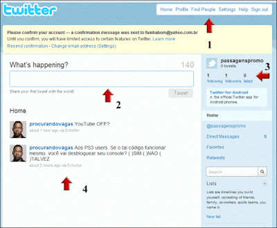 Home do Twitter Tuíter
