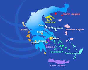 Zeilgebieden Griekenland