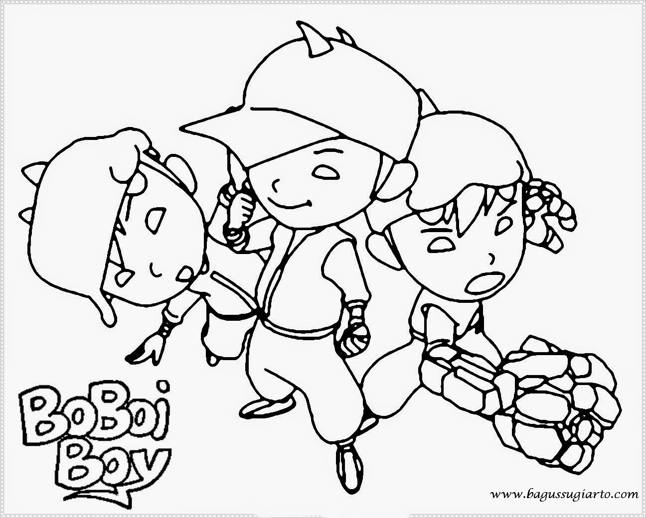 Gambar Kartun Boboboy Untuk Mewarnai | Gokil Abis
