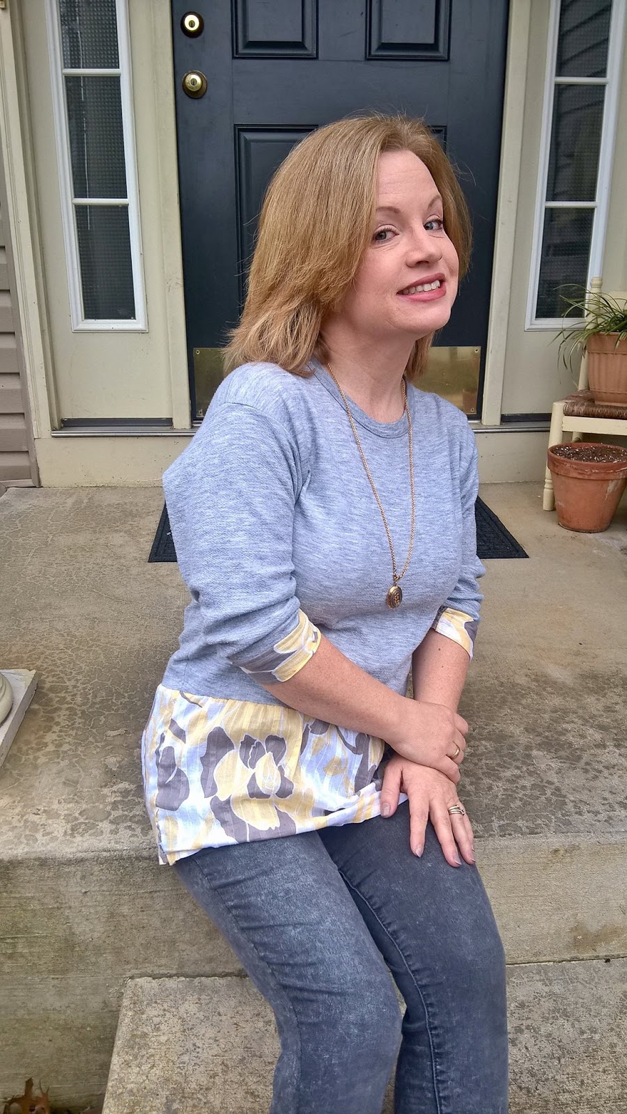 dressing up a sweatshirt