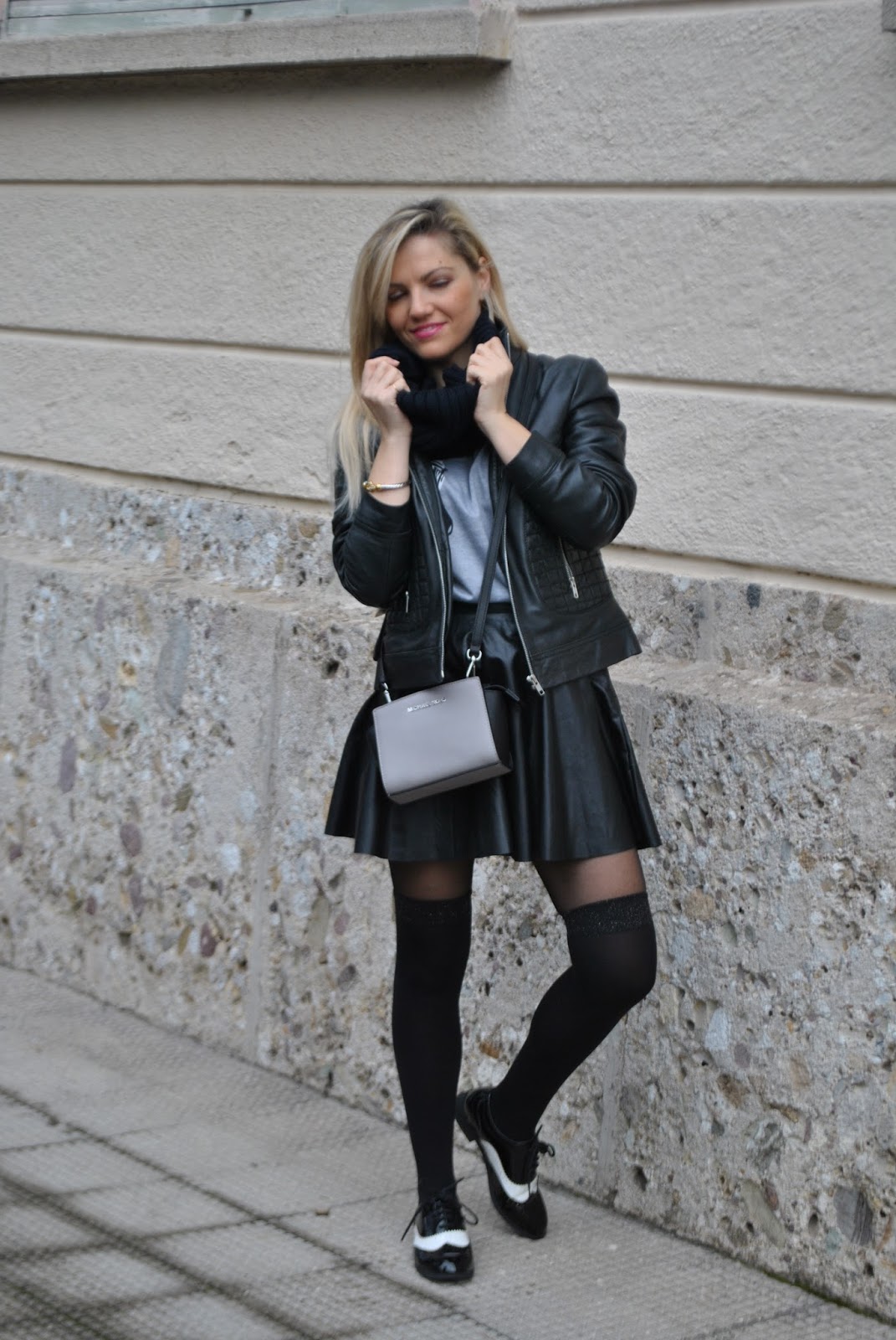 Color-Block By FelyM.: OUTFIT: BLACK LEATHER SKIRT - COME ABBINARE UNA ...