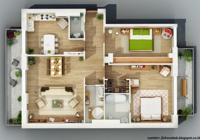 32 Denah Interior Rumah Minimalis Modern Tipe 21, 36, 45, dan 54 32 Denah Interior Rumah Minimalis Modern Tipe 21, 36, 45, dan 54