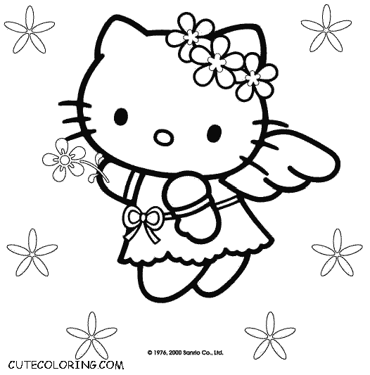 i love you hello kitty coloring pages - photo #11