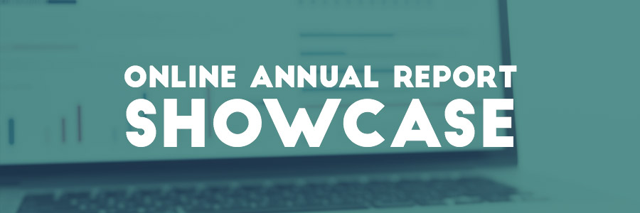 Online annual report showcase