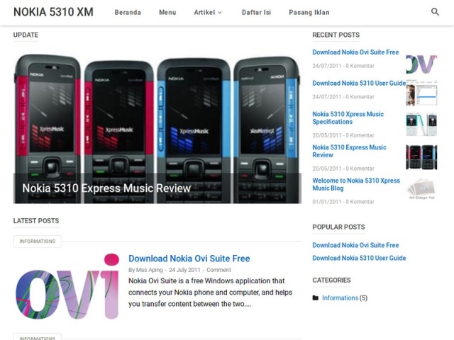 Download Template blog Penyu Biru Gratis Template Blog Terbaru Vio Magz versi Warna Putih