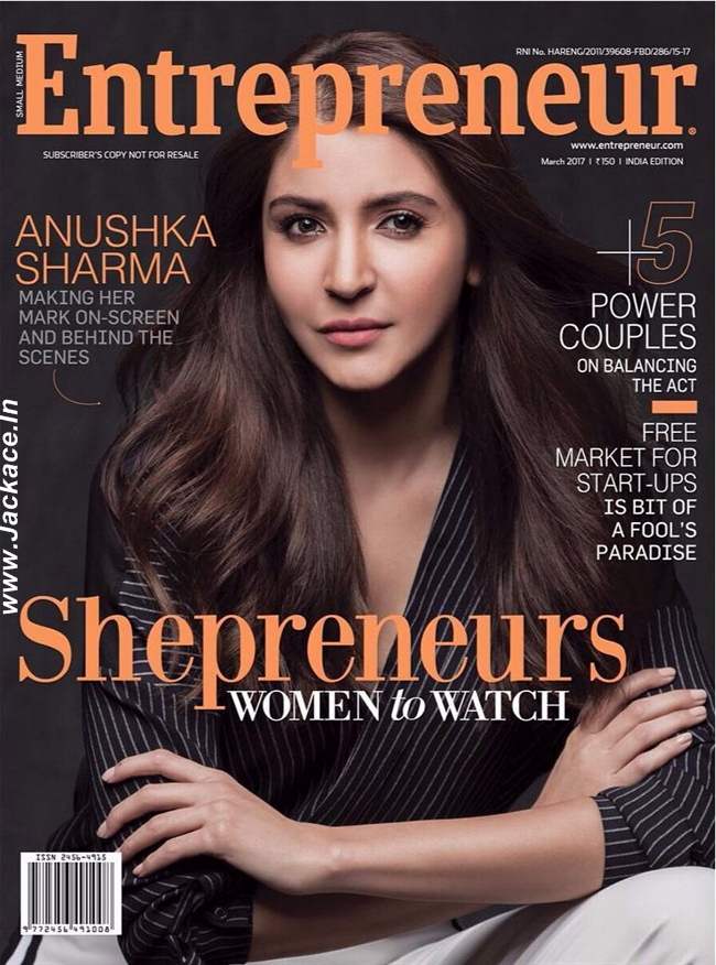 Anushka Sharma Graces Entrepreneur Magazine’s Latest Edition