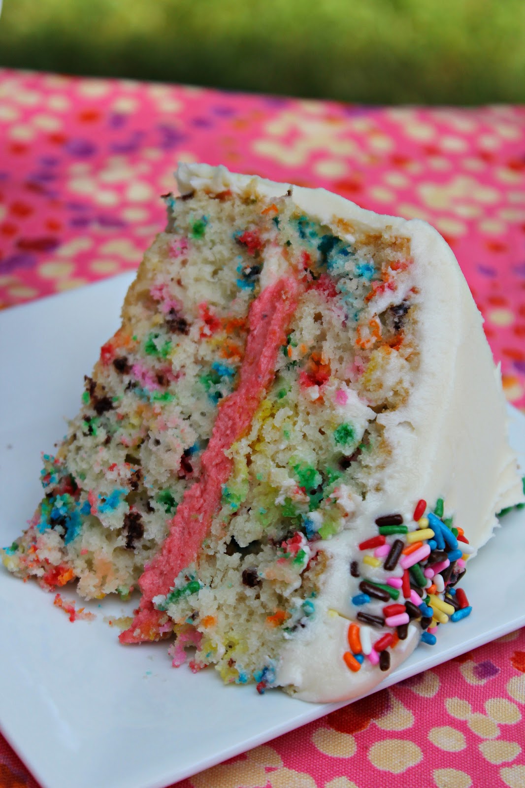 Easy Funfetti Layered Birthday Cake - Carolina Charm