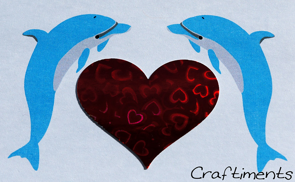Craftiments:  Closeup of heart embellishment