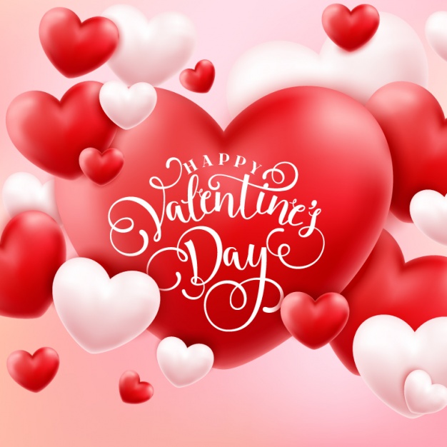 Valentine's background design Free Vector